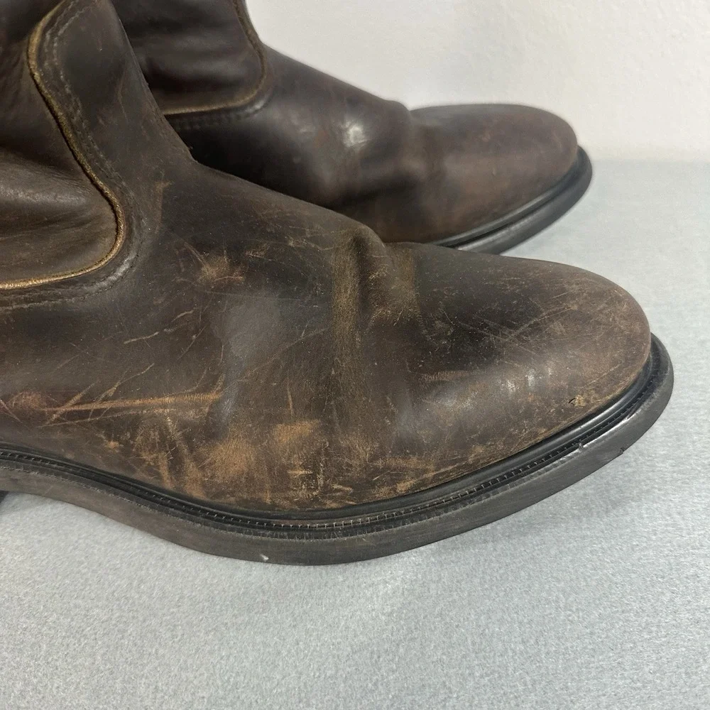 Red Wing Boots Size 13 D Soft Toe Brown Leather Motorcycle Work USA Pecos